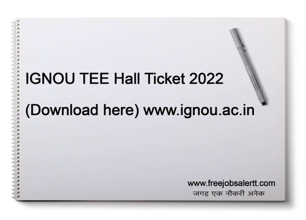 IGNOU TEE Hall Ticket 