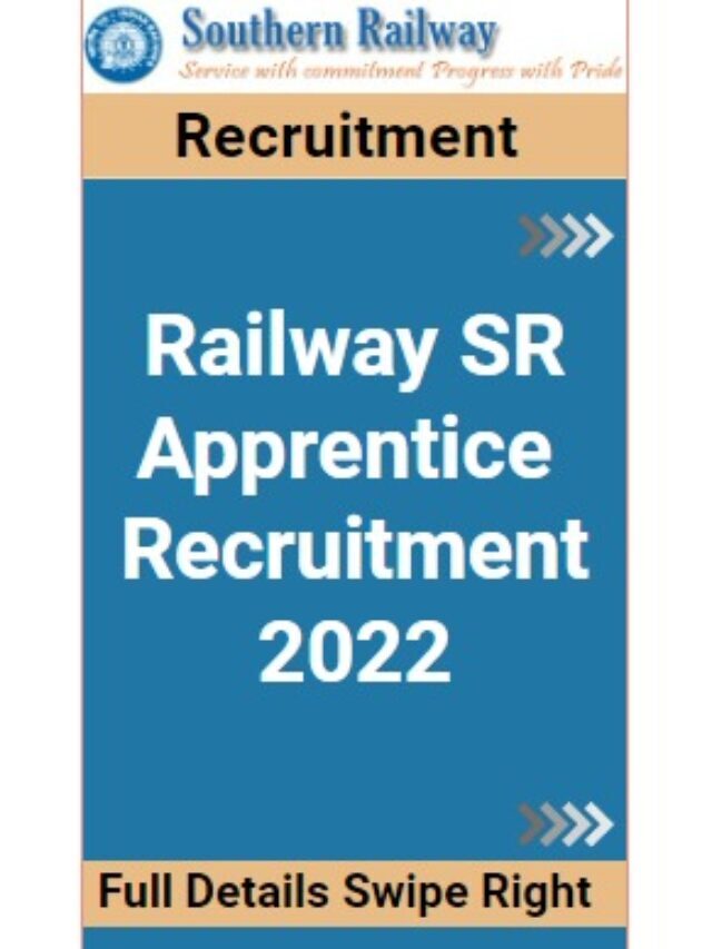 Railway SR Apprentice Recruitment 2022