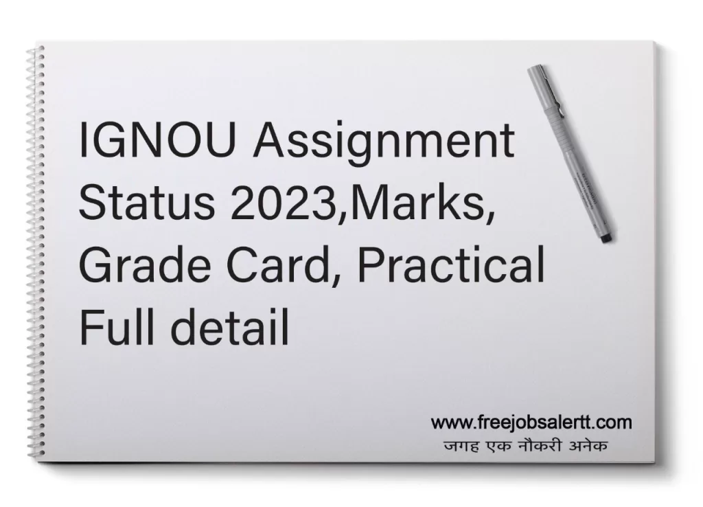 IGNOU Assignment Status 2023