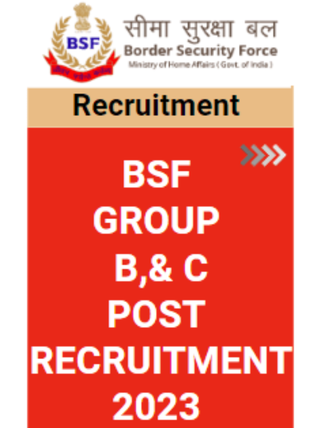 BSF  GROUP  B & C POST  RECRUITMENT 2023